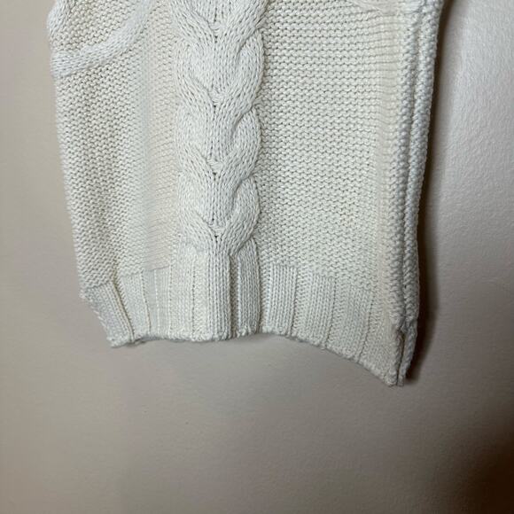 For Love & Lemons Keke Cable Knit Sweater Tank Top Womens Plus Size 2X Cream NWT - Picture 4 of 8